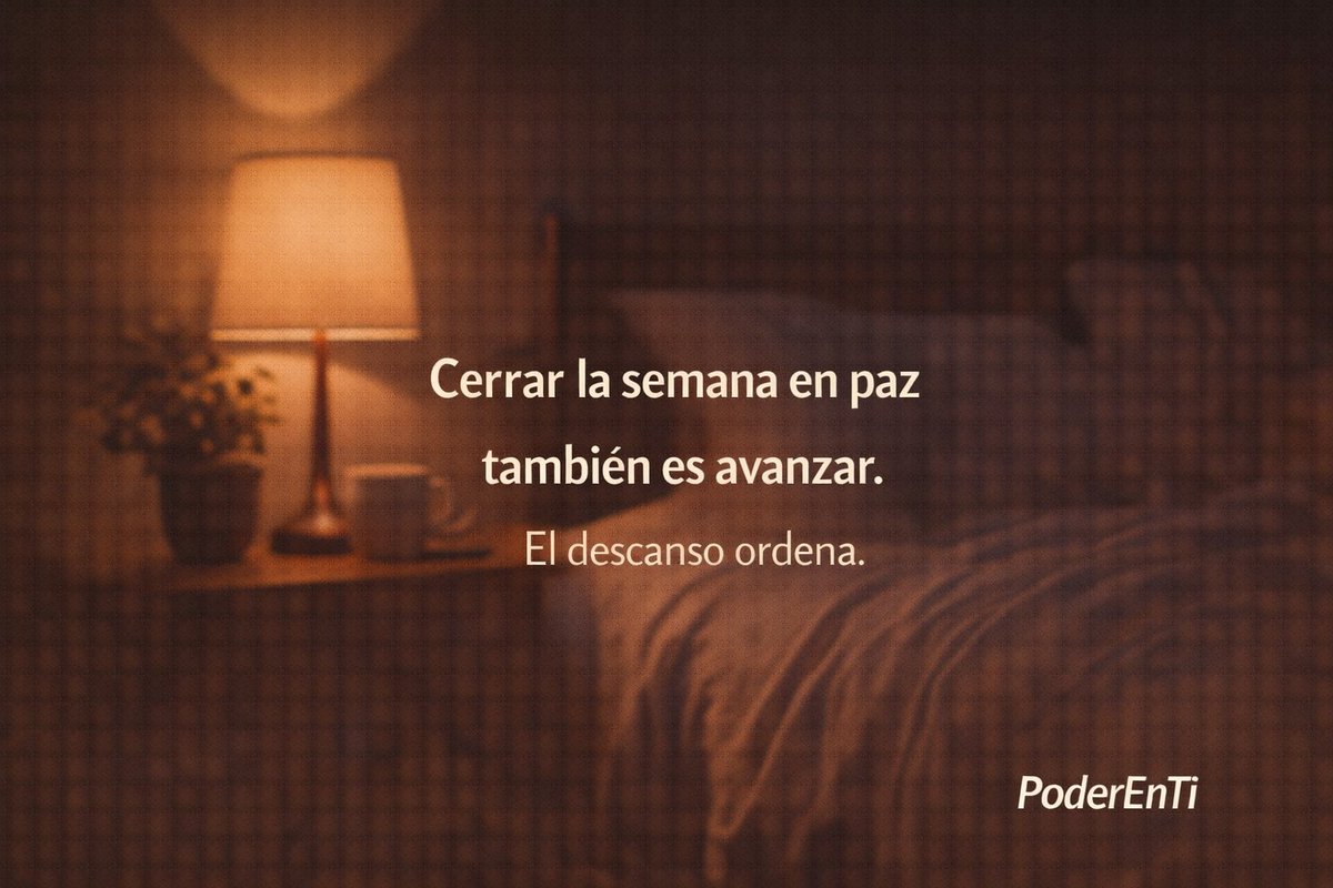 PoderEnti's tweet photo. Cerrar la semana en paz también es avanzar.

🌙 Guárdalo como cierre de semana.

#Cierre #Descanso #PoderEnTi https://t.co/3Elx4TxeZ0