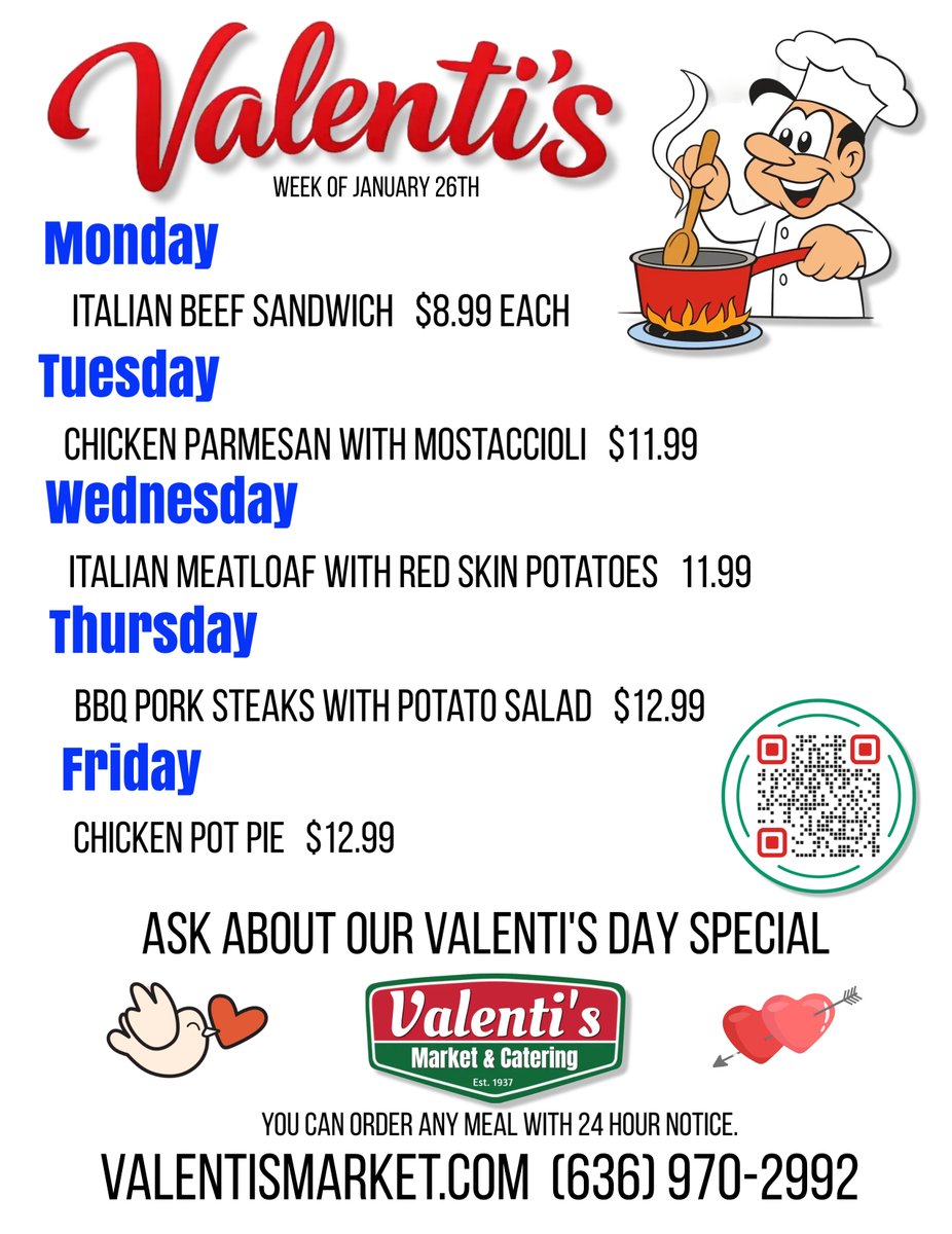ValentisMarket's tweet photo. Valenti's Market
636-970-2992
https://t.co/BjZNjb5kIG
#catering #freshchoices #steaks
#valentismarket #butcher https://t.co/PokB2h65tw