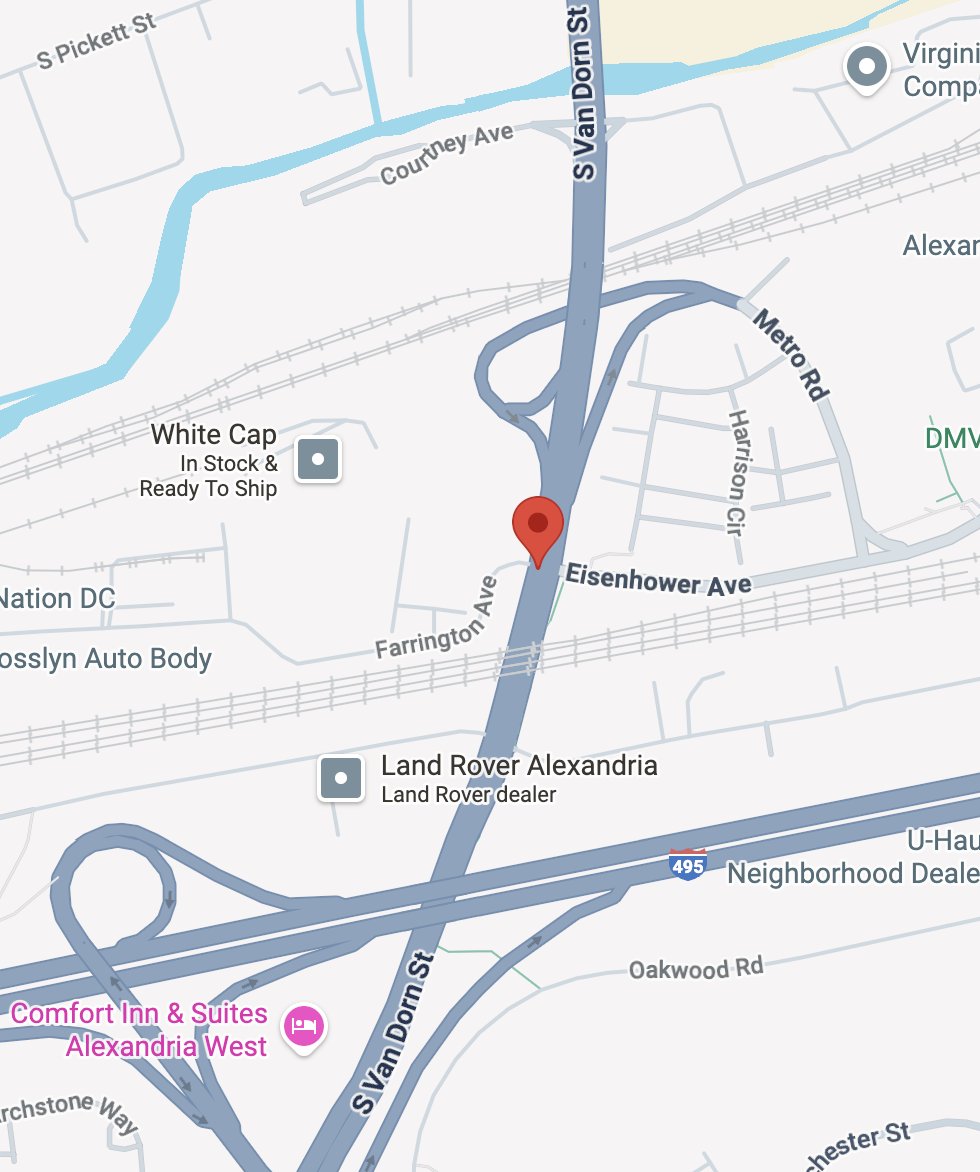 AlexandriaVAPD's tweet image. Traffic Alert:
Southbound lanes of S. Van Dorn St at Eisenhower Ave are closed due to an overturned truck at the Fairfax County line. Please avoid the area and use alternate routes. Updates will be shared as available.

#OneAlexandria #OneAPD