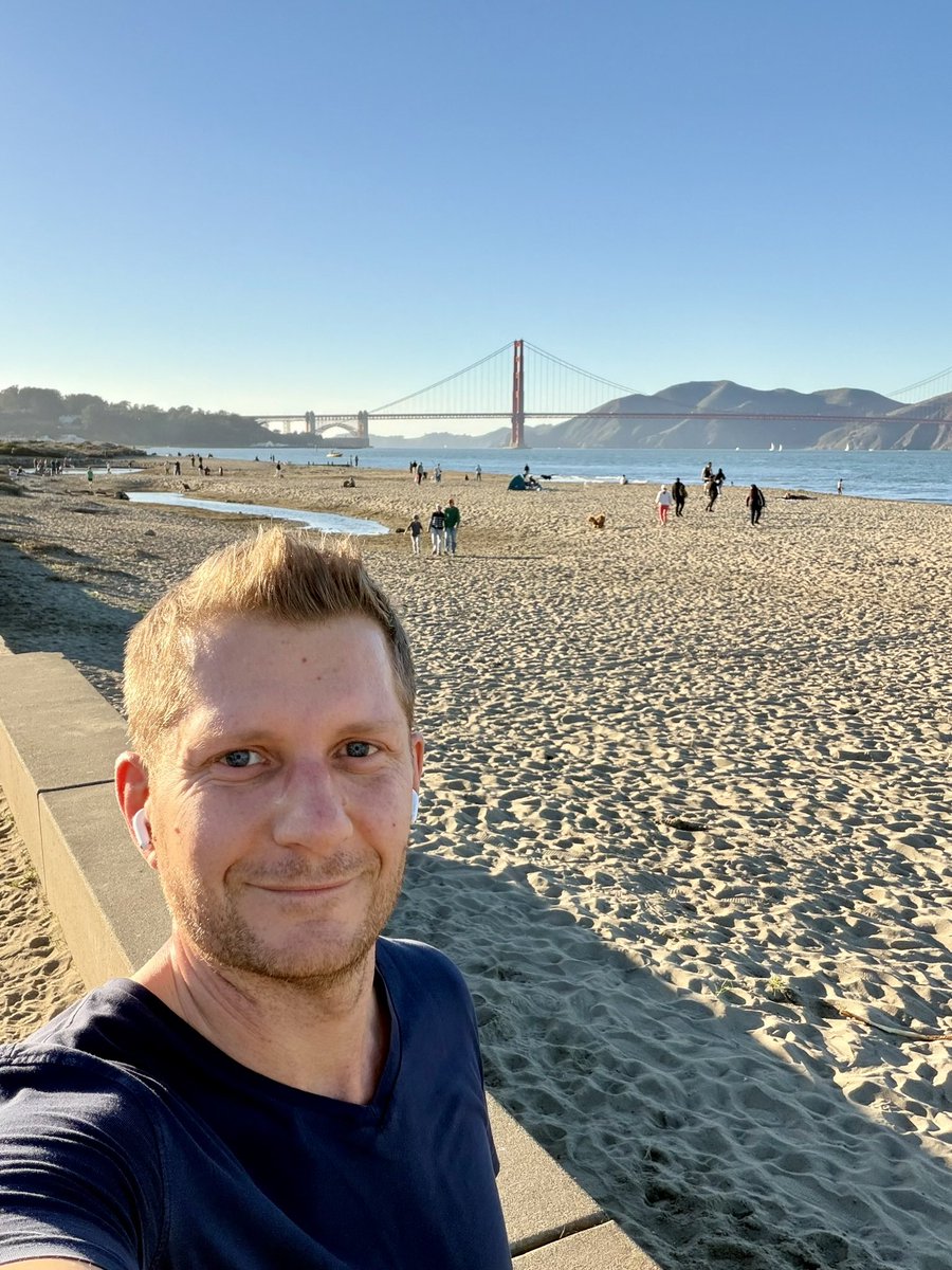 First run in San Francisco, jet-lagged but happy 😊