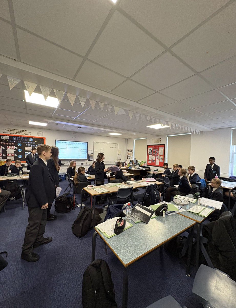 RCS_English's tweet photo. 🗣️Last week, we celebrated Everyone Speaks Week @ReddenCourt. Lessons this week were designed to celebrate the power of oracy within the classroom! 

Within English, students practiced their debating and presentation skills; allowing them to showcase verbal communication! ⬇️ https://t.co/1oU0BAW6Ii