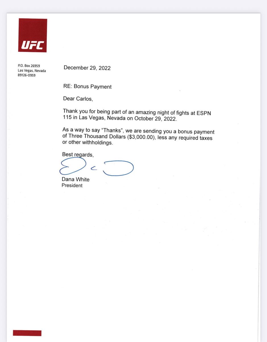I received a bonus even though I lost; the UFC has always paid its athletes, and now it’s much better. 🚀

<a href="/danawhite/">danawhite</a>