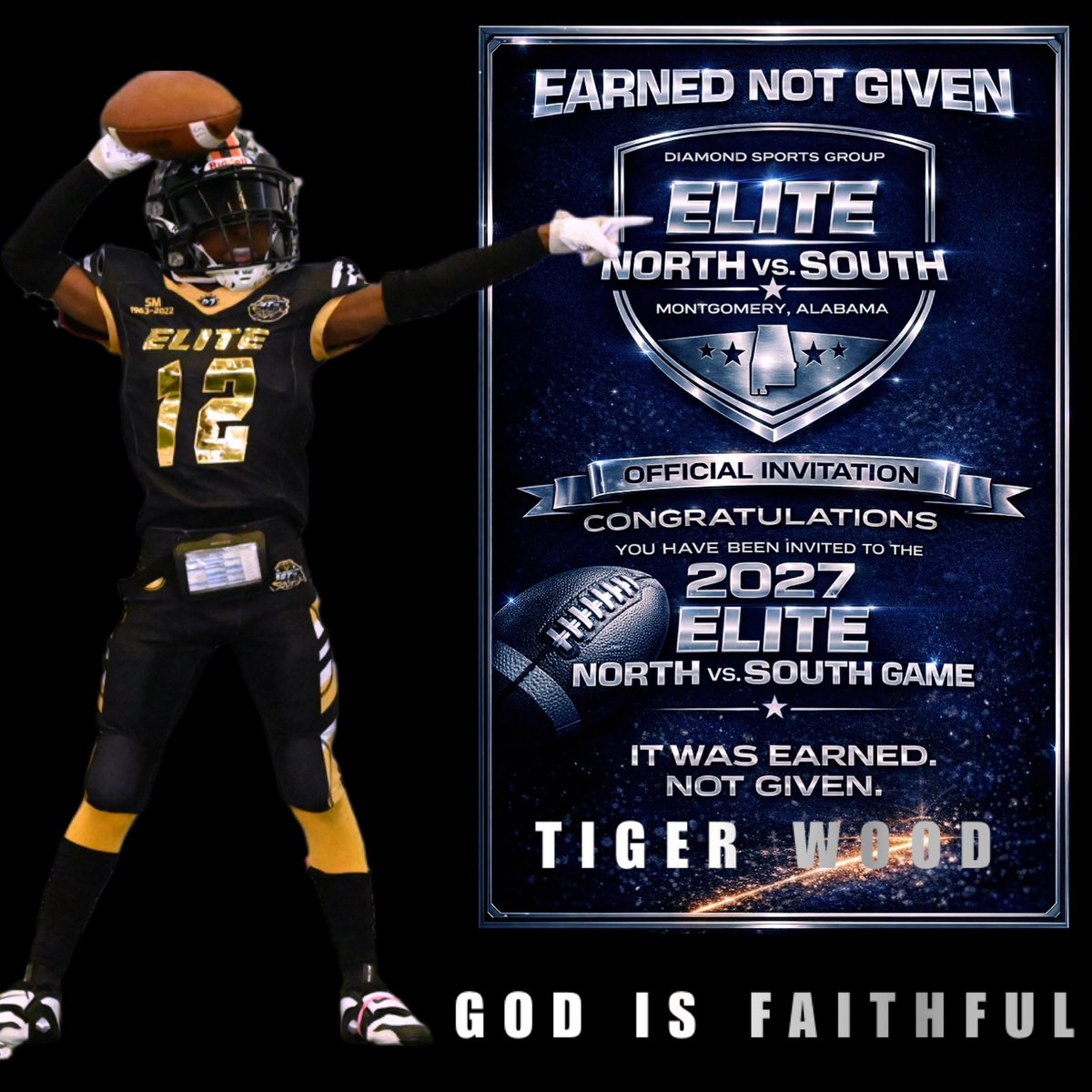 TigerWoodSport's tweet photo. Let’s Gooo!!!
I Am So Grateful And Thankful
To God For Positive Opportunities…
I Don’t Take Them For Granted.💯💪🏽👨🏽🎓🏈🙌
#89Blocks
#NorthVsSouth
#JustAKidFromTheBoogie
#DSG💎🏆
#TigerWoodNoS
#GodIsFaithful https://t.co/vWTODSlDsz
