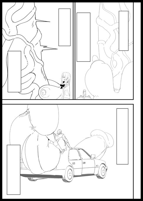 ふたなりカーセックス