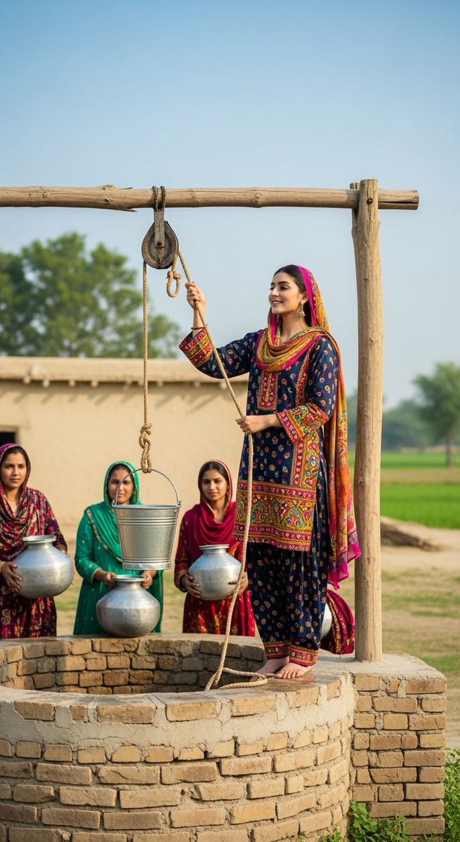 امبڑی دے ویراں تے میں پاار کدوں بن گئی؟
مینڈیاں گودا کے مٹیار کدوں بن گئی ؟
کیہڑے ویلے سدراں دی تسبیح پروئی؟ 
نکی جئی بالڑی ساں وڈی کدوں ہوئی؟

چاہواں دے چوبارے اتے کھڑکے میں اتری
دوجے ویہڑے ڈولی اتے چڑھ کے میں اتری
تے میرے جوگی ربا دس کس کار ٹووئی؟ نکی جئی بالڑی ساں
#اردو_زبان