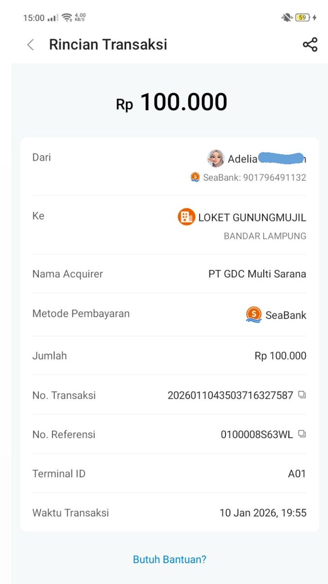 adelianafdy's tweet image. teman-teman boleh minta tolong rt nya engga? aku kena tipu🥺

penipu‼️ tolong bantu report ya teman-teman biar engga ada korban lagi😭 #zonauang