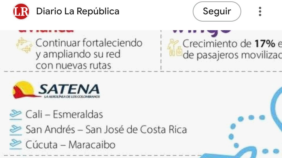En 2026 <a href="/AerolineaSatena/">SATENA la aerolínea de los Colombianos 🇨🇴</a> confirma 3 nuevas rutas internacionales entre ellas San Andrés a San José de Costa Rica <a href="/larepublica_co/">Diario La República</a>