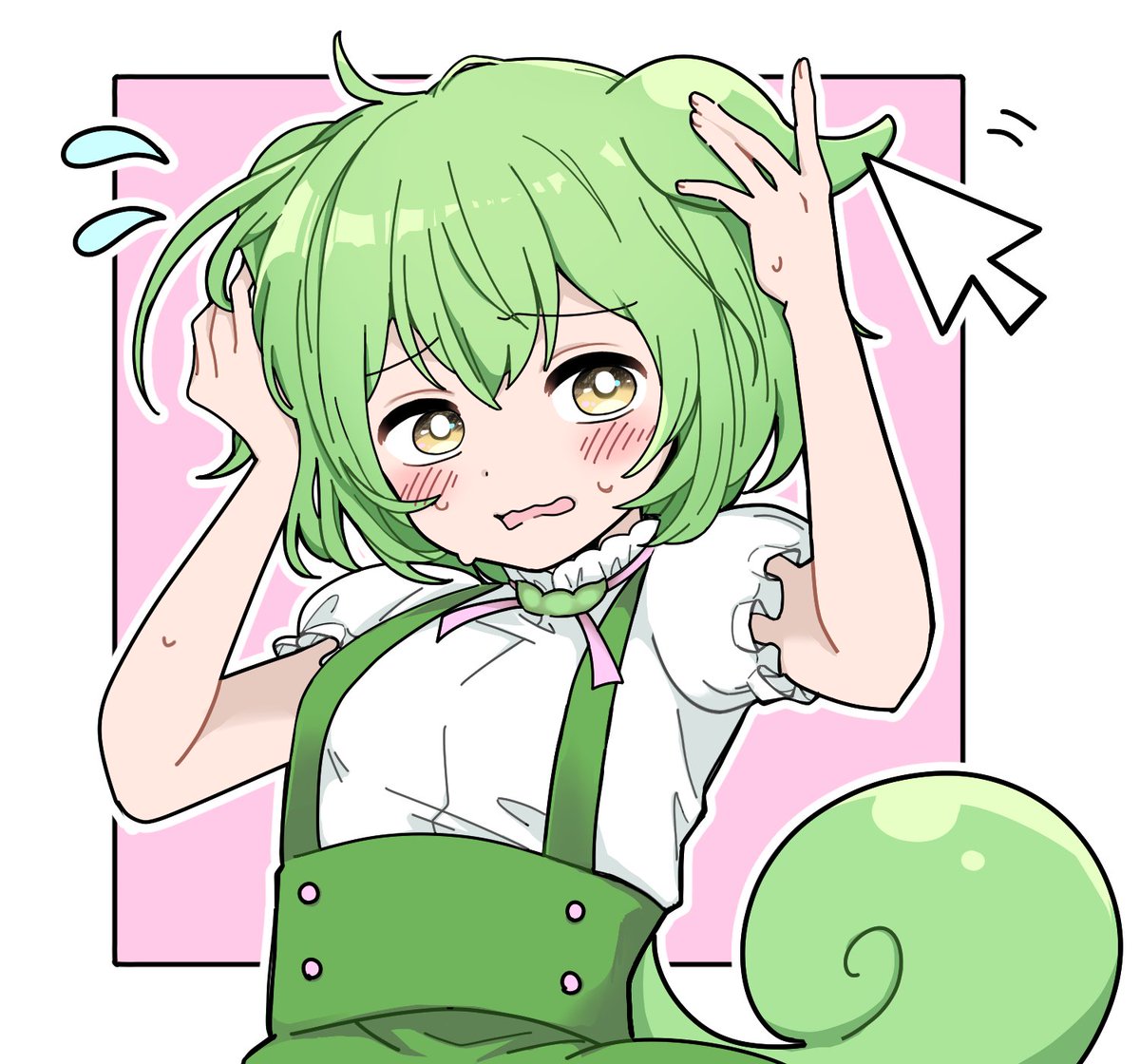 mkrn_ppk's tweet photo. #ずんだもん 
お耳ツンツンしちゃダメなのだ〜💦🫛 https://t.co/i8lWMsrj86