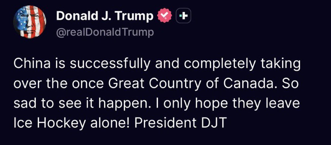 TimberResearch's tweet image. TRUMP: China is completely taking over Canada