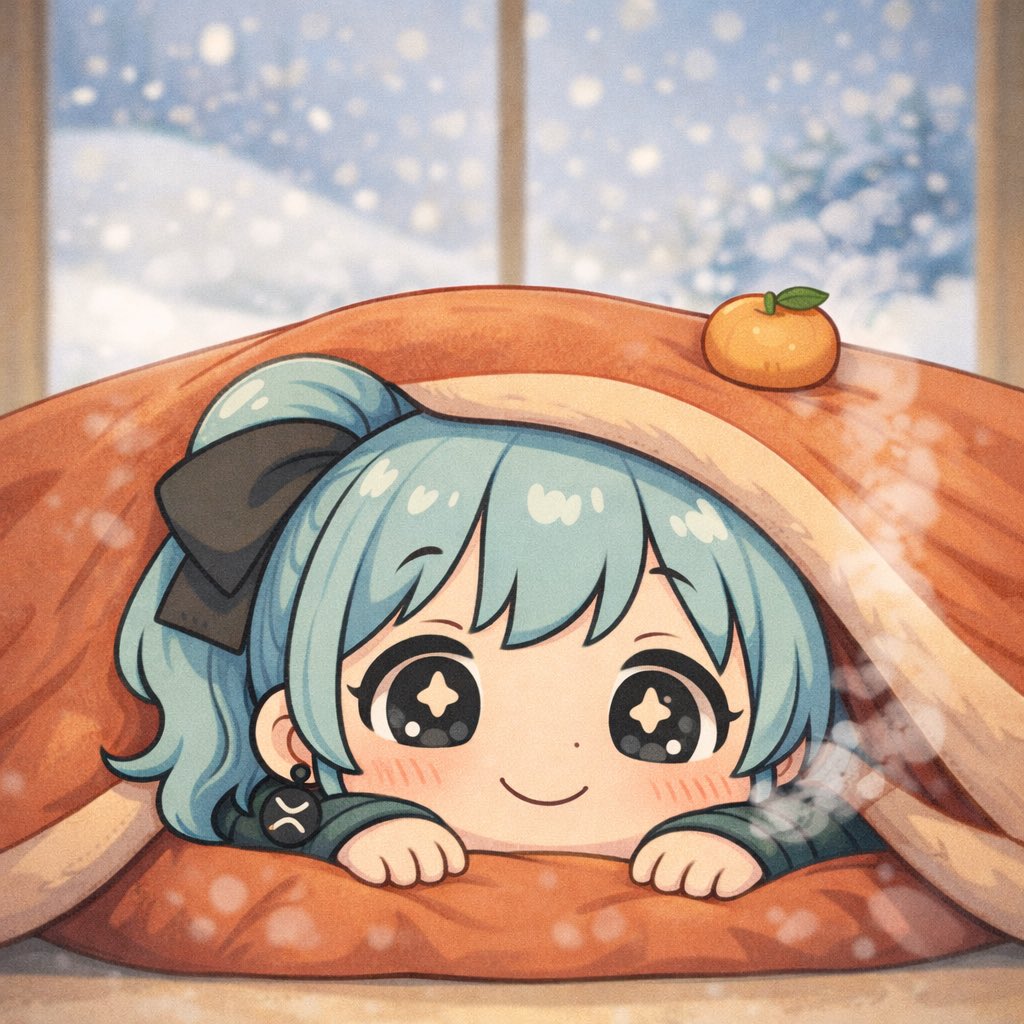 うーん…今年は寒いね❄️ でもさ、 静かな冬のあとって じわっとあったかくなること多いよねっ 今はひんやりでも、 流れはちゃんと動いてる感じ？💭  リプるんは動かないよ。 コタツからっ🍊💙 #XRP #リップル