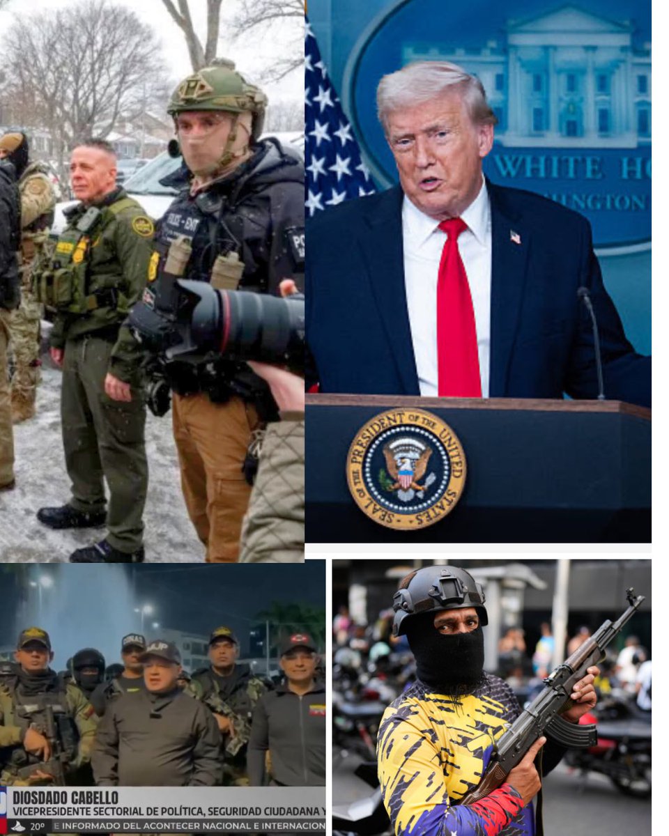 ICE: Los colectivos de Trump 
#venezuela #democracy