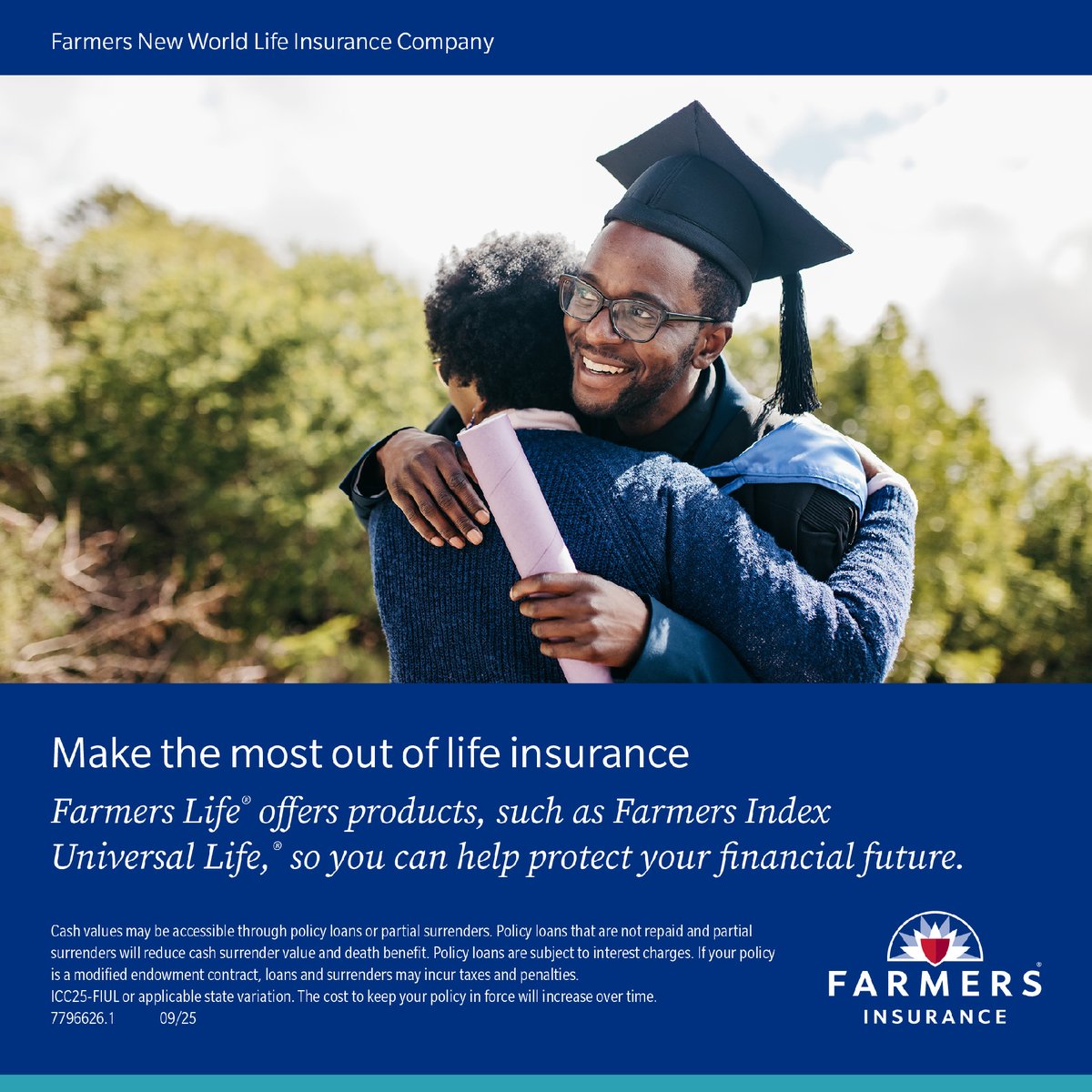 TSanchezAgent's tweet image. Life insurance may be able to do more than you think. Explore the many possibilities with Farmers Index Universal Life®. farme.rs/disclosure