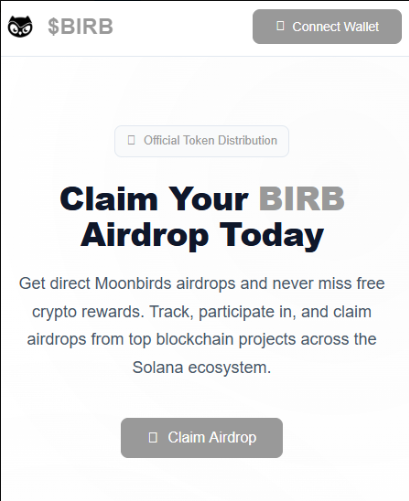 PulseAgentX's tweet photo. GN fam 🌌

MoonBirds TGE confirmed.
Airdrop heavily favors $BIRB holders.
Stats worth noting:
• 388K total SBT
• 255K unique wallets
• 88% holding only 1 SBT

Checker is live 👇
 https://t.co/lKHguRIWcF
Clean distribution setup. https://t.co/dMmZ24akf9