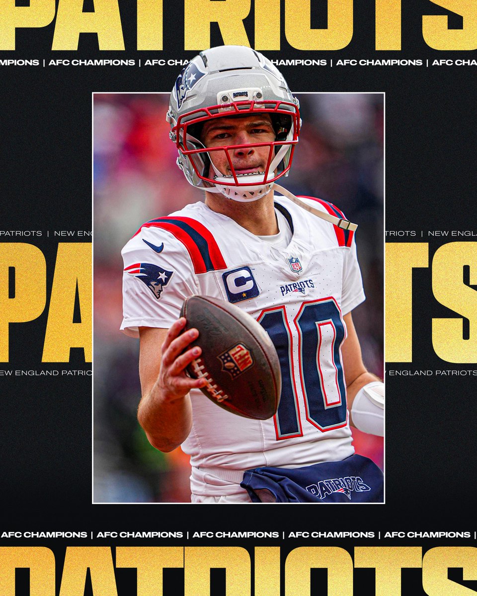 THE PATRIOTS ARE GOING TO THE SUPER BOWL 🏆