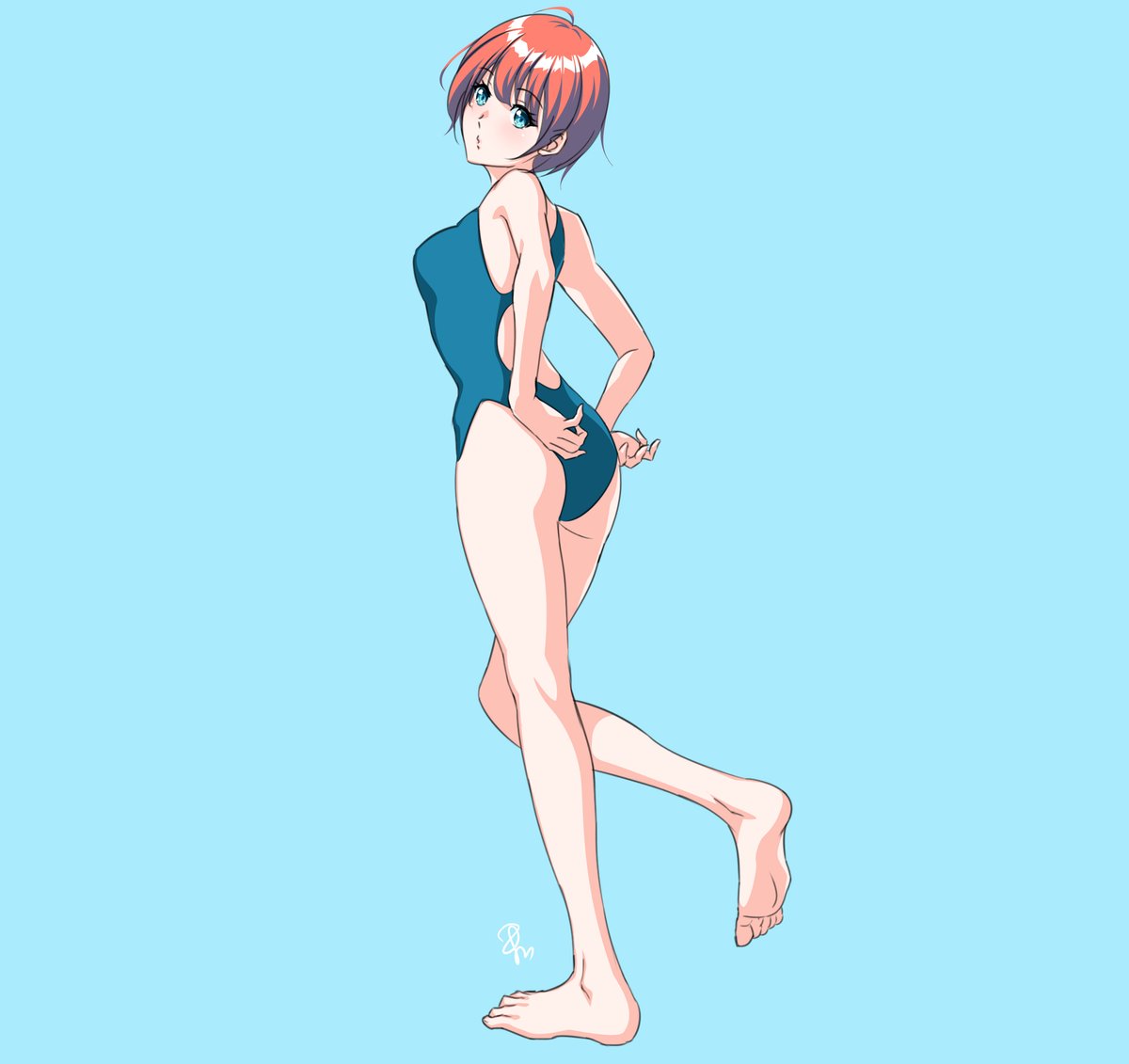 寒中水舞♪
#イラスト 
#再掲