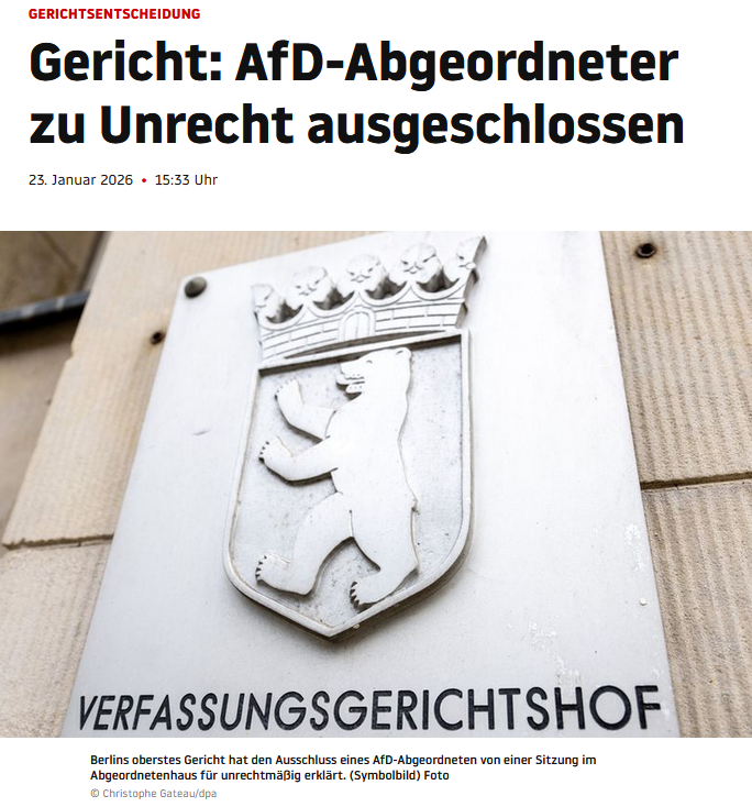 Dass Parlamentspräsidenten einen besonderen Jagdinstinkt entwickeln, wenn es um die Verfolgung von AfD-Abgeordneten geht, ist aus Ländern und Bund bekannt. Harald Laatsch, AfD-Abgeordneter im Berliner Abgeordnetenhaus, wollte es aber nicht akzeptieren, dass er im März 2025 durch