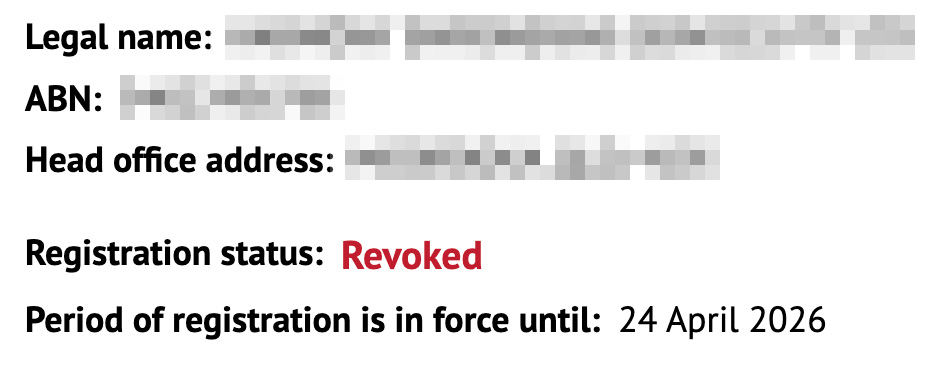 PeteZogoulas's tweet image. This NDIS provider’s registration was REVOKED.

I went to the publicly listed address anyway.

Front desk open. Staff inside.

But under a completely different business name.

So I asked questions.

How is a revoked provider still operating from the same address under another…