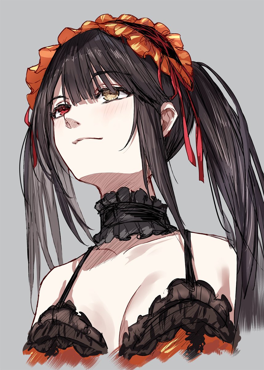 仰視的三三上色版💖 #時崎狂三