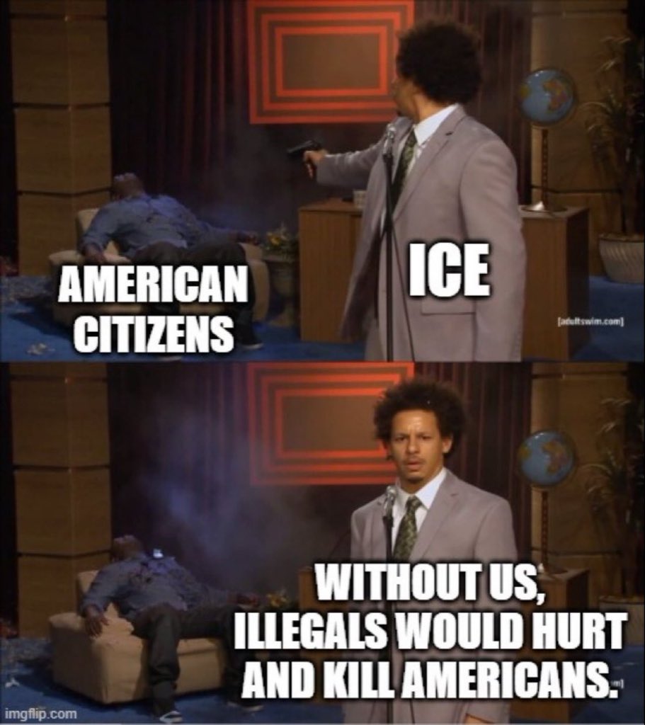 Politicsworld's tweet image. ICE executed a US citizen.  Until you address that, the rest of your bullshit can get fucked.