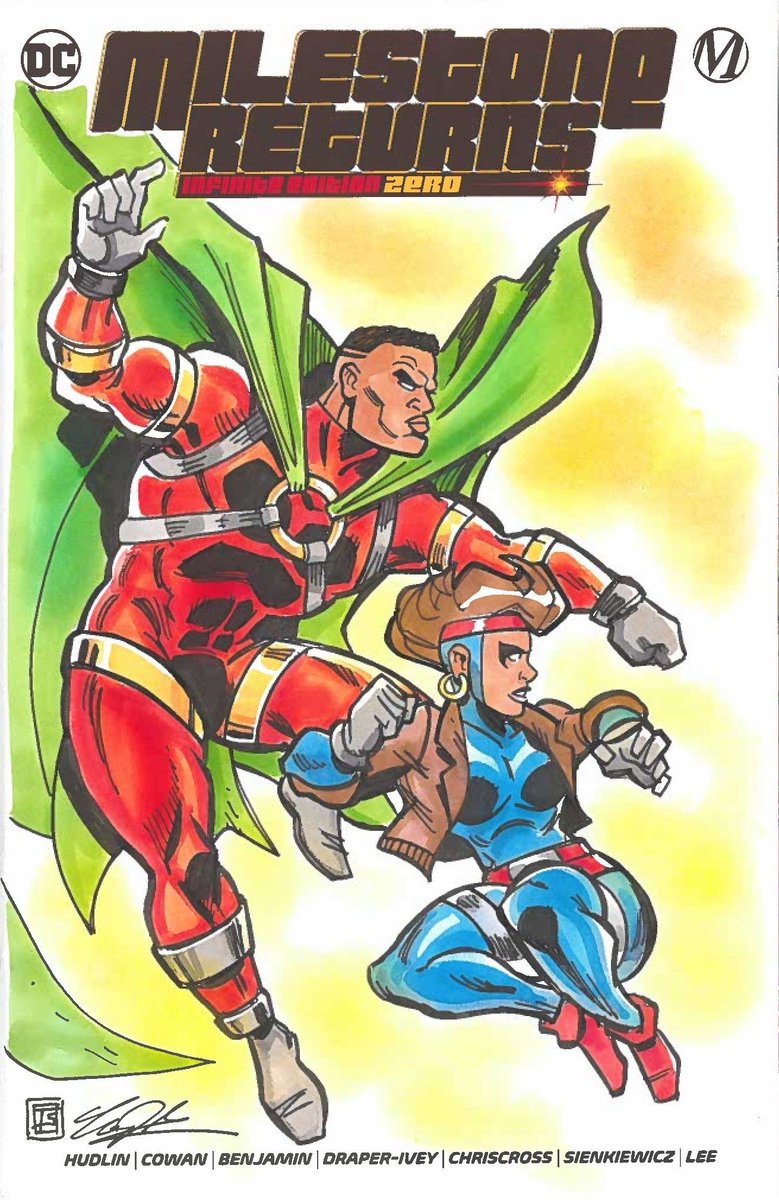 My commission of Icon &amp; Rocket (after Frank Miller) sketch cover by <a href="/TimShinn73/">Tim Shinn</a> cafurl.com/?i=32685 #TimShinn #afterFrankMiller #Icon #AugustusFreemanIV #Arnus #Milestone #TheCooperative #Terminus #Rocket #RaquelErvin #ShadowCabinet #StarChamber #YoungJustice #JusticeLeague