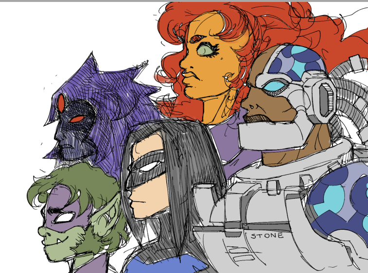 Ranagazo0's tweet photo. teen titans redesign for funsies https://t.co/ryAkvL2A4d
