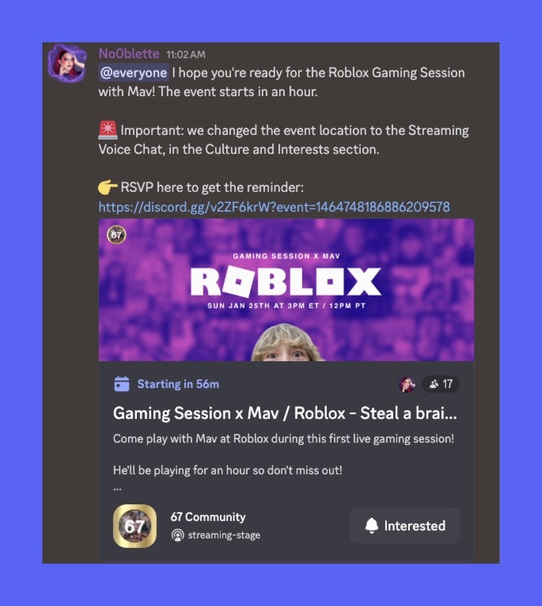 The community hub is coming.
Help us test it. 
discord.gg/67community
🫴
    🫴

#67to67Billion