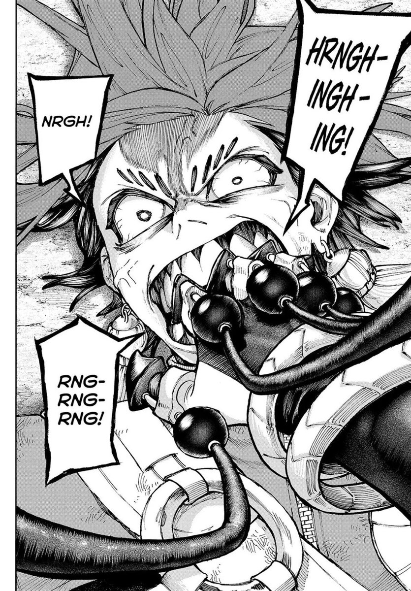 ngl this was really cool and gay and all but i physically cringe imagining how it must’ve felt for zanka having those sharp  metal claws grating against his teeth😭😭