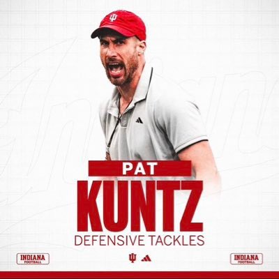 HoosierIsh's tweet photo. Pat Kuntz 

The Indy-Native, TFL &amp; Sack Developer 

Produced a double-digit sack producer 2 of the 3 last seasons

3 straight seasons of at least 1 double digit TFL producer

Players under his wing include  CJ West (49ers), Isaac Ukwu (Lions), and 2 UDFAs

Photo: @IndianaFootball https://t.co/GwmJSUmt5v