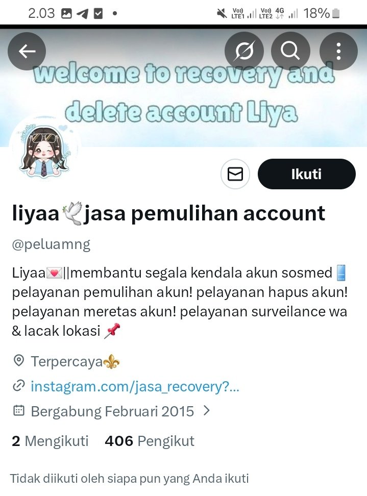 Aku udah ganti qris deco dan engga pakai yg ini lagi ya, cape bgt ditimpa sama penipu. Aku disini cuma jualan nokos aja yaa, enggaa pernah buka jasa pemulihan akun sosmed!!