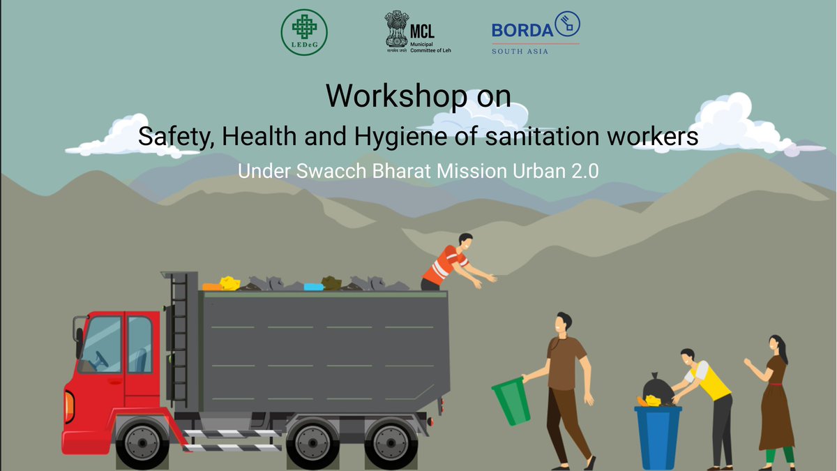 MCL_leh's tweet photo. A one-day workshop on Health, Safety &amp; Hygiene for Sanitation Workers was held on 23 Jan 2026 at Leh. PPE kits &amp; winter gear were distributed. Sessions highlighted dignity of labour, worker welfare &amp; best sanitation practices.
#SanitationWorkers #SwachhBharat #SwachhLeh https://t.co/4XDl8qFDIZ