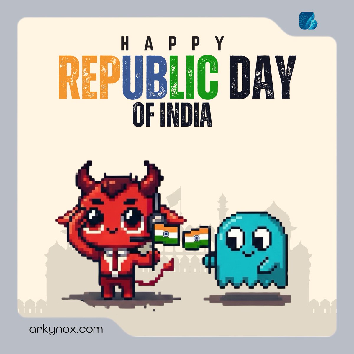 ArkynoxTech's tweet photo. Celebrating the spirit of democracy, unity, and progress this #RepublicDay 🇮🇳 At Arkynox, we’re proud to build for a future inspired by India’s values.
Happy Republic Day!
#India #JaiHind #Arkynox https://t.co/coBahldJb1