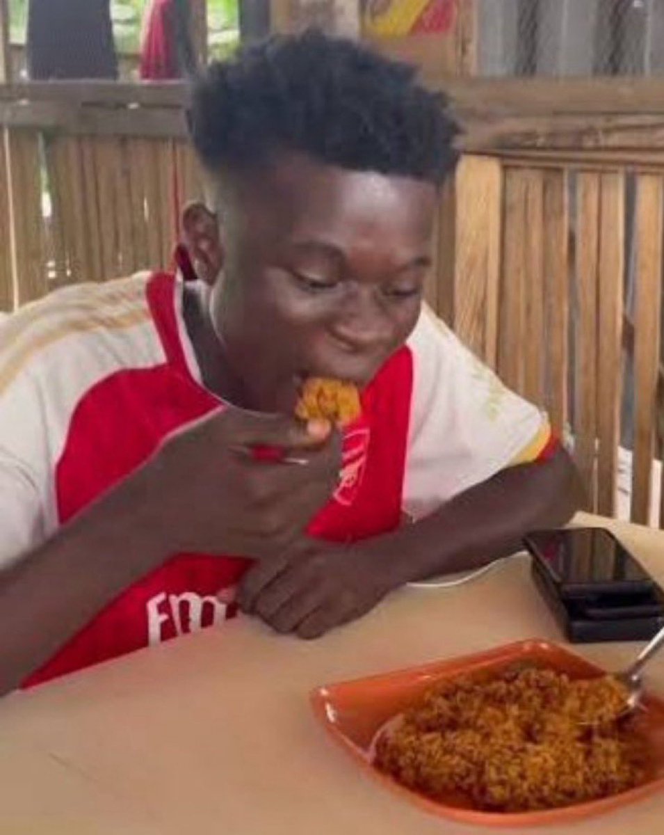 The only reason Manchester United won today is because saka didn’t play. 

He was in Lagos eating jollof rice