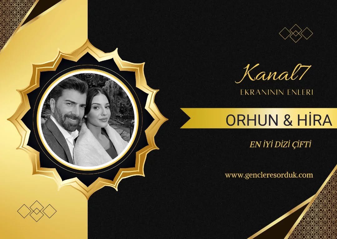 kanal7 elige lo mejor del año votando a través de gencleresorduk.com/2026/01/24/kan…
Puedes votar cuantas veces quieras. 
▪️Mejor actor protagonista #CenkTorun 
▪️Mejor actriz protagonista #MahassineMerabet 
▪️Mejor serie en pantalla #Esaret 
▪️Mejor pareja de serie #HirayOrhun