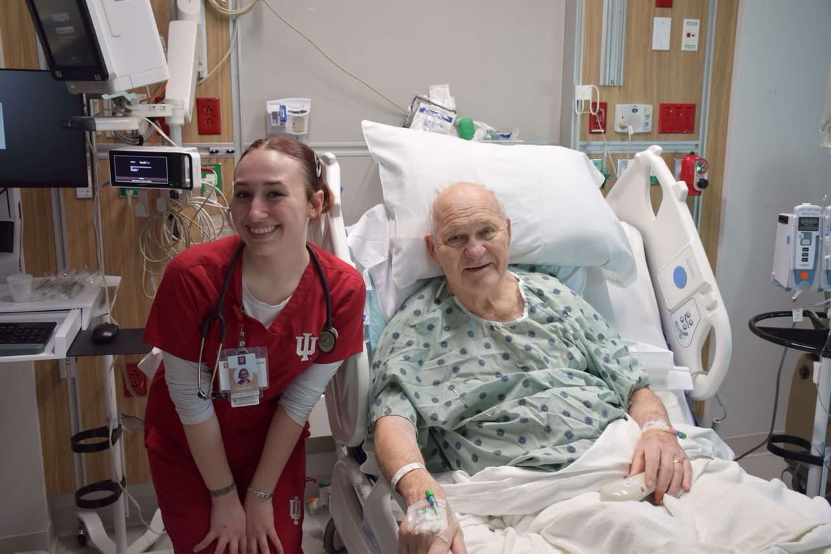 skylerkisellus's tweet image. Former NIU coach Joe Novak was recently able to see Indiana’s National Championship trophy during his stay at IU Health Bloomington Hospital.

In between his stints as NIU’s DC and HC, Novak coordinated the Hoosiers’ defense from 1984 to 1995.

📸: IU Health Bloomington/Facebook
