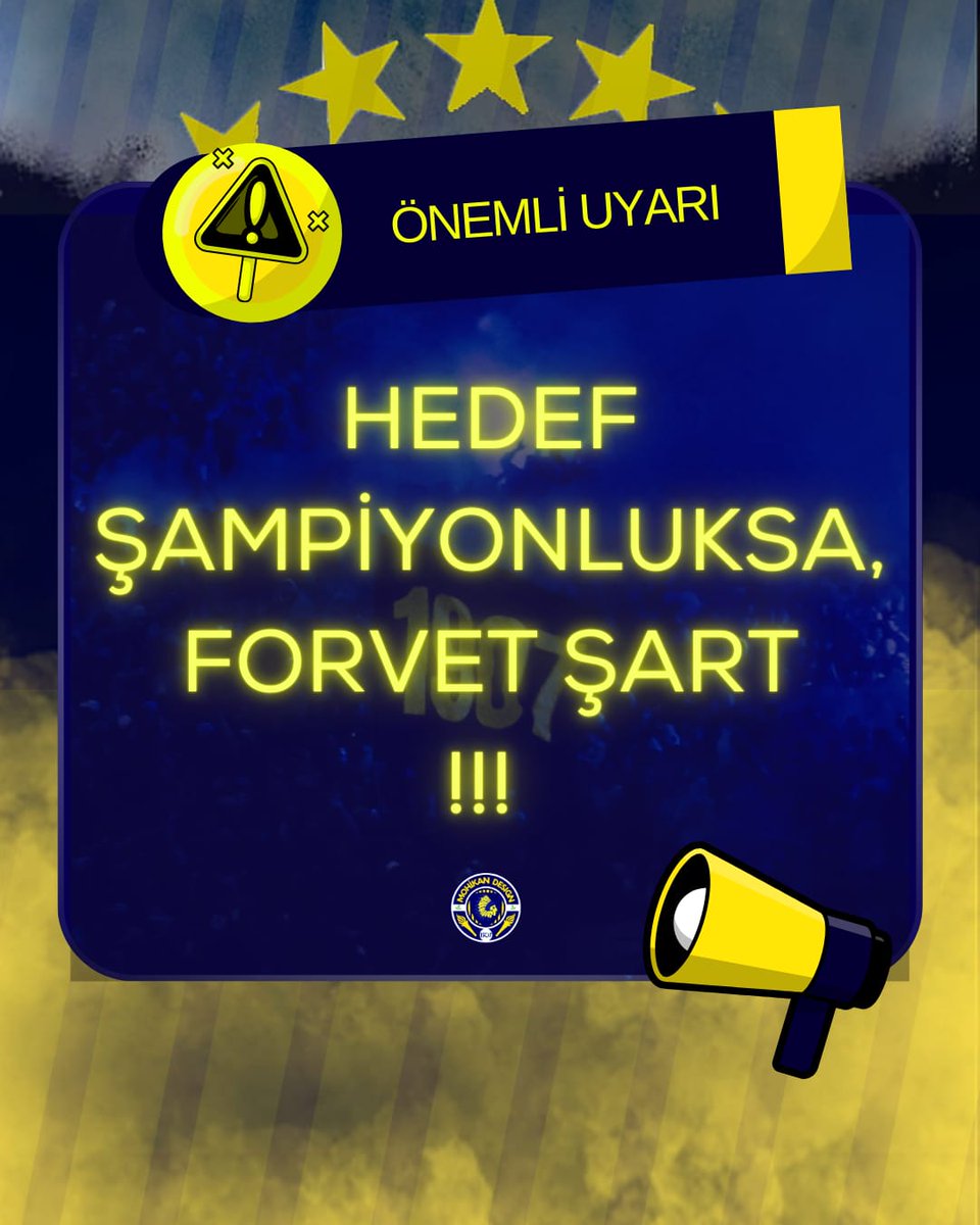 ❗Fenerbahçe, aidiyeti olmayan futbolcuların keyfini bekleyerek transfer yapmaz. Hedef şampiyonluksa FORVET ŞART ❗

📲 #FBvGÖZ | #Fenerbahçe