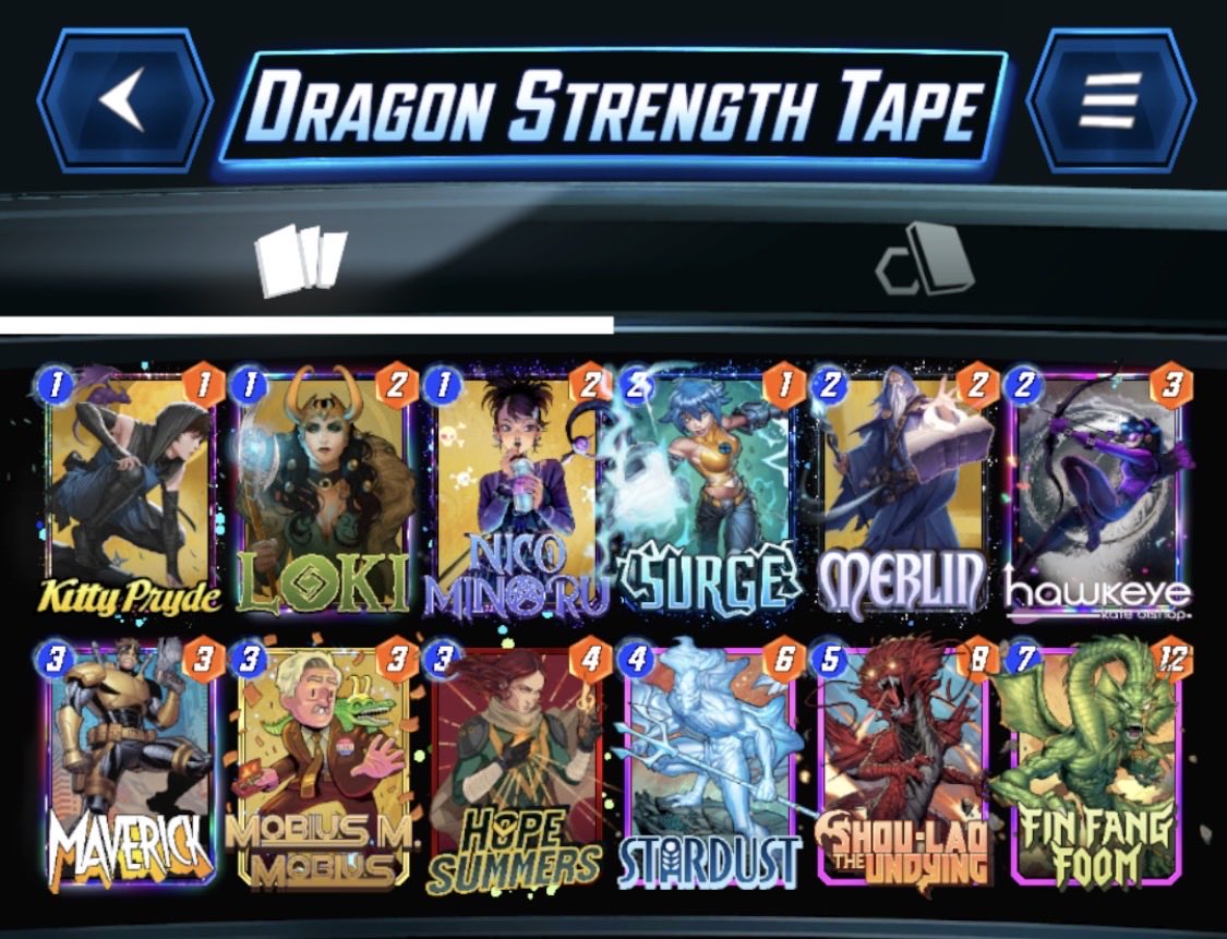 MPerMinute's tweet image. Hit Infinite! (#32)🔥

Having a blast with Foom.

Strongest: @SafetyBlade_HS Dragon Strength Tape. Easy to get 8+ energy with Hope and Merlin. Lots of counters+power.

Funnest: Thursday Titan Roulette (highroll). 5 big hits and 6 different ways to cheat them out.

@SnapDecks
