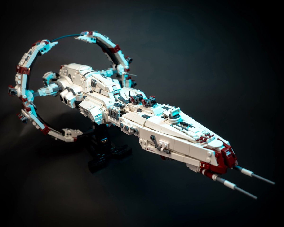EveOnline's tweet photo. Indrasil has shared these amazing LEGO builds! This is what the Stratios and Astero look like once you unlock Industry VI, and they've never looked better. Builds are available on Rebrickable, thanks Indrasil for the inspirational project! https://t.co/j33U6Urh7D