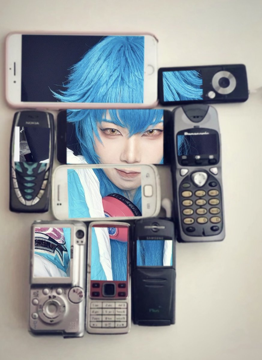 MIYANOYAYA's tweet photo. 🩵+📱+🧩=?
#ドラマダ #dmmd  #aoba #cosplay https://t.co/2SCtHPpRQO