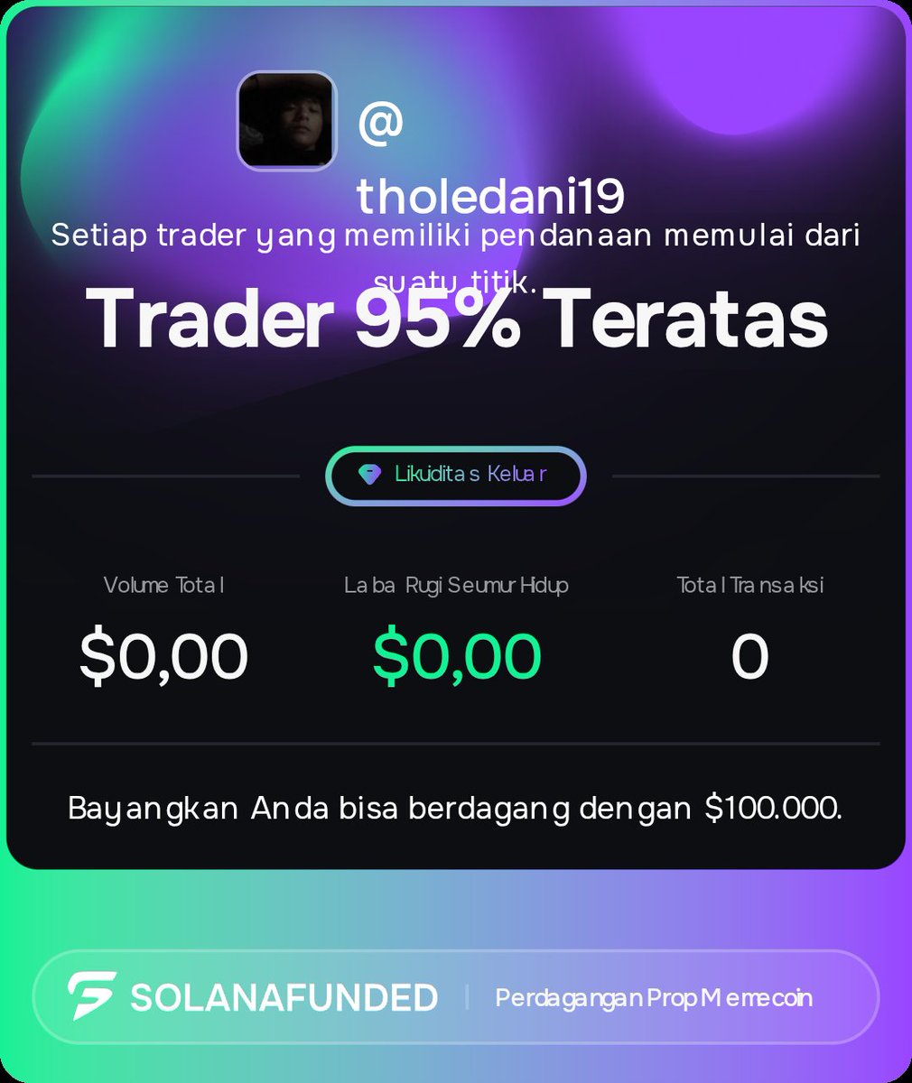 tholedani19's tweet image. I’m outperforming others, how about you?

Check here → solanafunded.com/ref/tholedani19 #Solana #Memecoins #Trading #Crypto