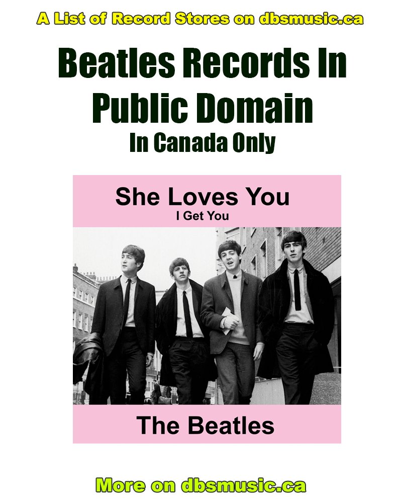 bc_debitmachine's tweet photo. “These   Beatles recordings are legal in Canada 🇨🇦”   #PublicDomainMusic   #CopyrightCanada #CopyrightFree #MusicEducation #PublicDomainRecords   #BeatlesArchive #AudioArchives #HistoricRecordings   https://t.co/I7Nhbpe9lQ https://t.co/LXW2V0sz3a