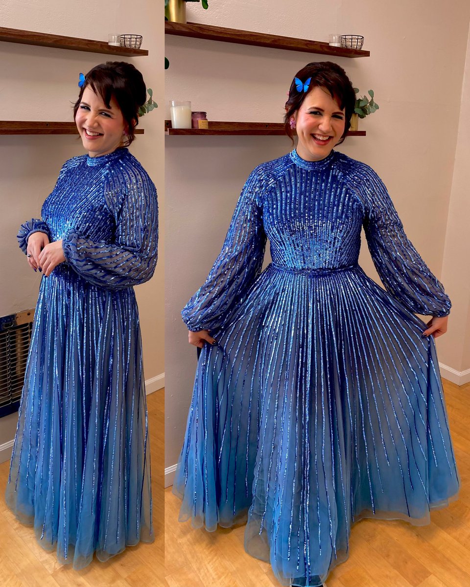 DawnMBennettVA's tweet image. A couple more pics of my Aigis fit! 🩵🦋

#Persona3Reload