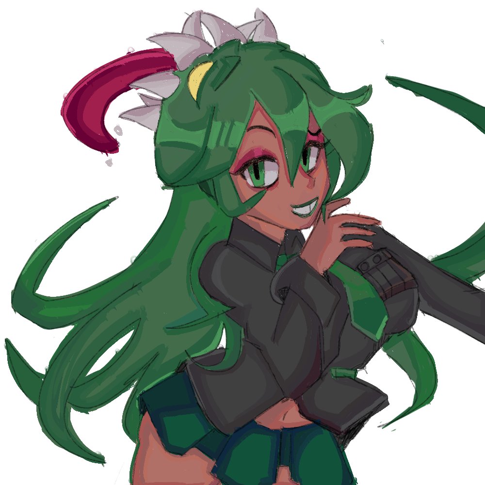 drawing of Fukua after so long 😭 
#skullgirls #skullgirlsfanart #fukua #fanart