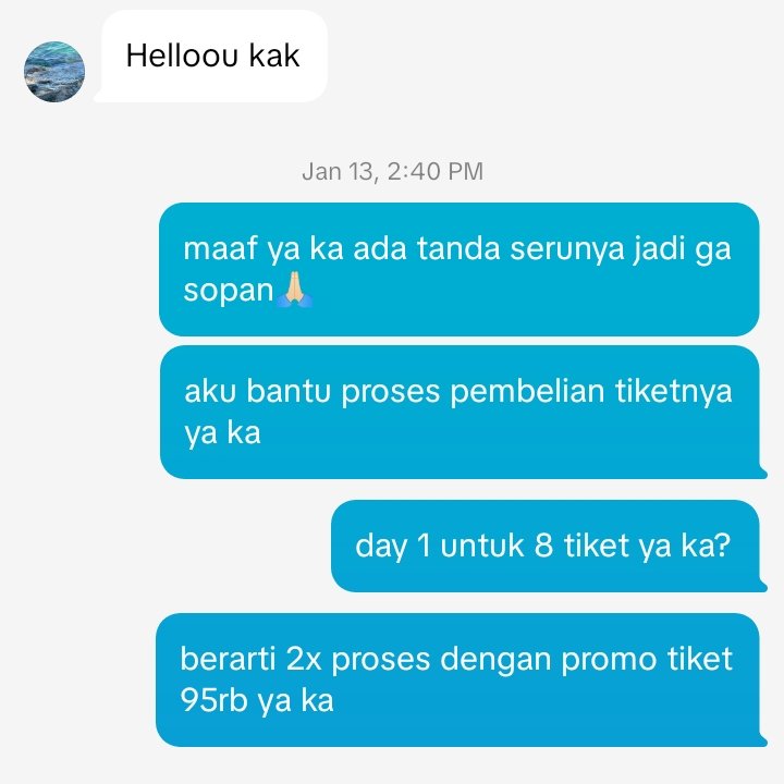 bethe1rn's tweet photo. Aduhhhh gada scam2an ya ini bukti pembelian lewat tiktok sm wa aku real jual underweb tiket KLBB FESTIVAL 2026 ada Hindia, Lomba sihir, Fiersa, Raisa, For Revenge dll

#eventkonser #KLBB2026 #hindia #fiersabesari https://t.co/vshJTDX07q