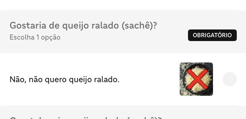 gostei que eles obrigam a recusar