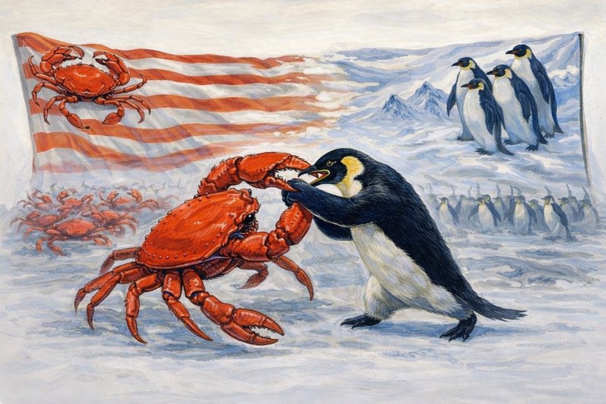 $PVSC – Penguins and Crabs clash in a civil war, mirroring the US conflict between Union and Confederacy.

CA: DPW19DsuQEKGGcbALWKziZSFtCG8pA7TQPNb5FgEpump