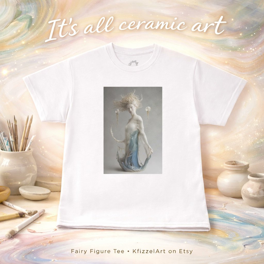 kevin_kfizzel's tweet photo. Fairy Figure Tee spotlight: whimsical vibes, but make it clay. It’s all ceramic art: wearable, giftable, and made to stand out on your feed.
Shop: https://t.co/UoluZ8spLE
#CeramicArt #CeramicStyle #EtsyFinds #EtsyApparel #SupportSmallBusiness https://t.co/cT9P79Nttd