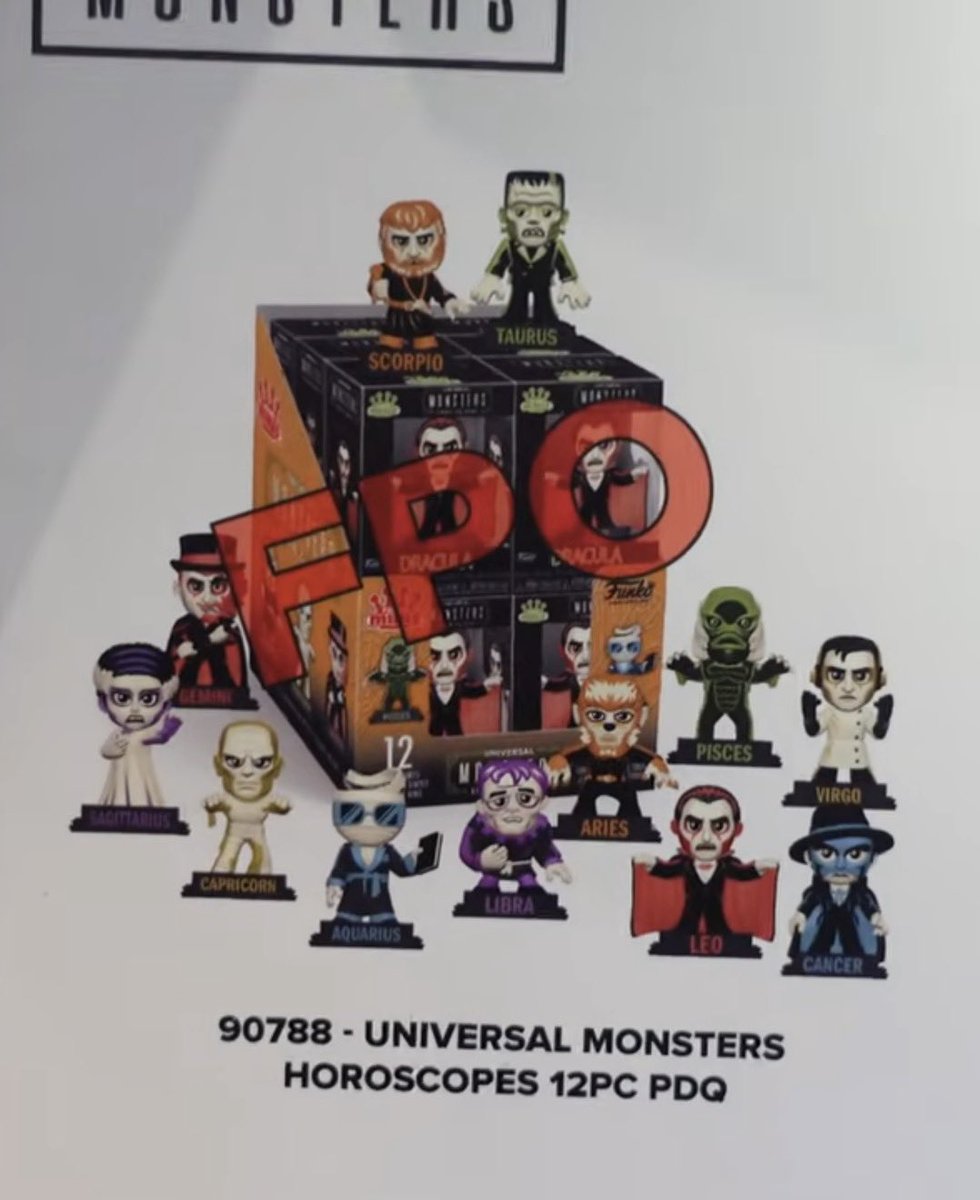 DisTrackers's tweet image. First look at Universal Monsters Horoscopes Minis! 
.
Credit CM Horrors Revenge - YouTube.
#UniversalMonsters #Horoscope  #Funko #FunkoPop #Collectibles