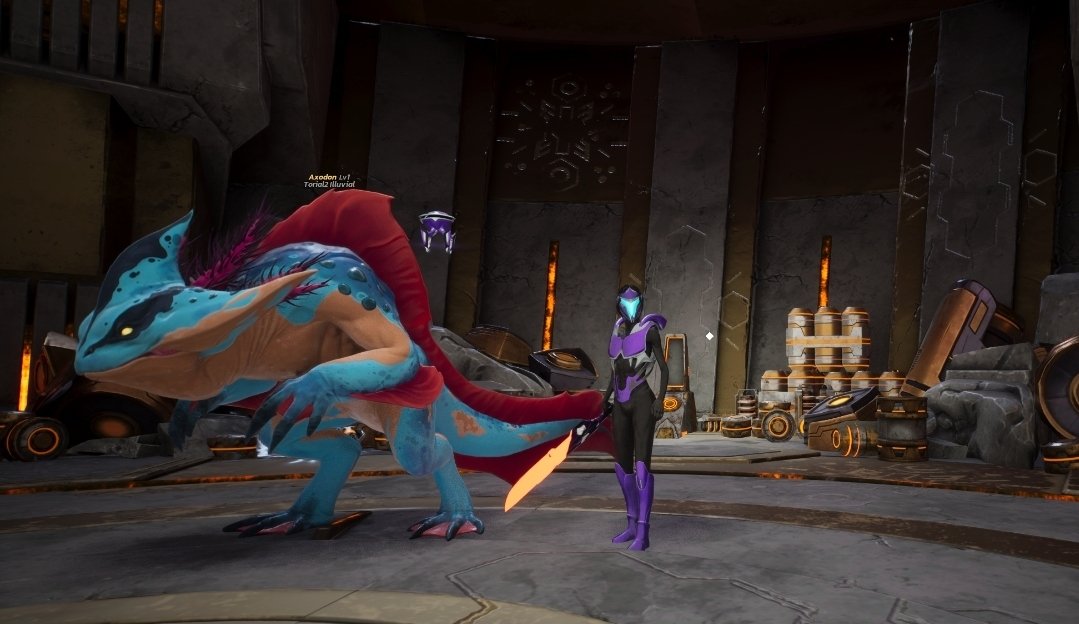 He is not the most handsome guy, he smells a bit fishy and he did try to kill me when I first met him in Illivium's MMO playtest, but now he always has my back.
My friend Axl the Axodon.❤️