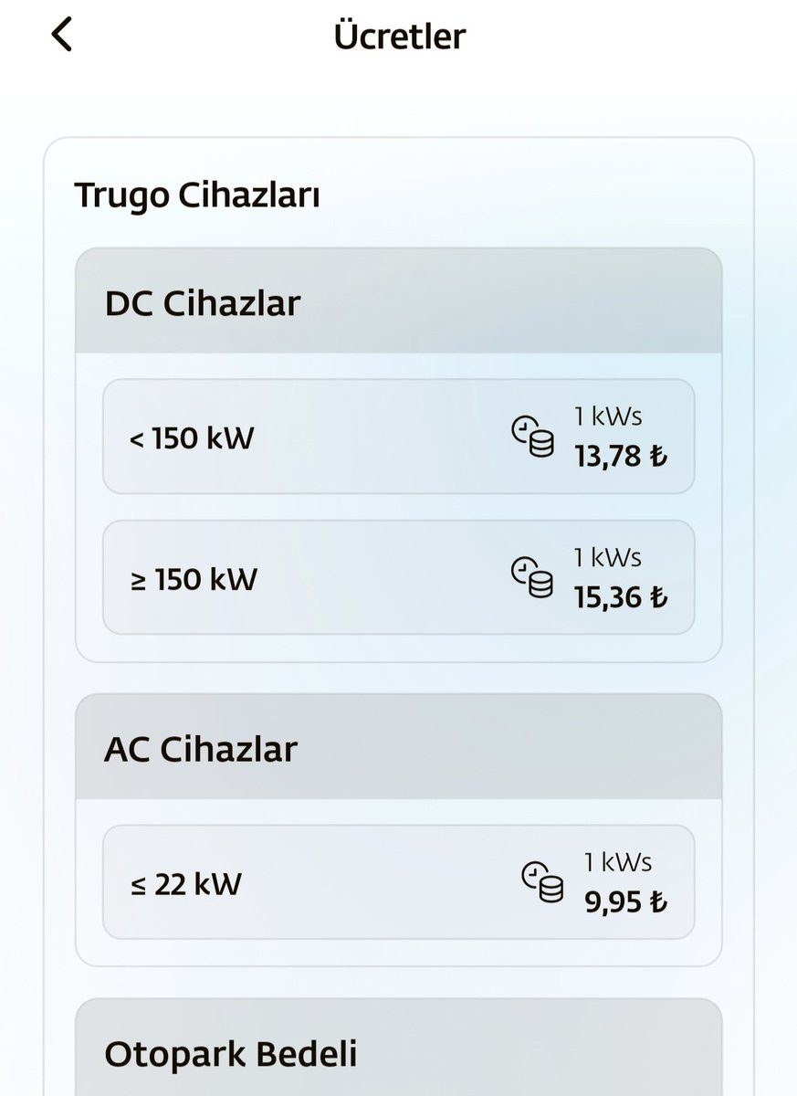 Bu nasıl bir zam. %30 artış yapılacak ne oldu ülkede. Milli dedik togg aldık yerli dedik trugo kullandık ama bu ne vicdansızlık. Adamlar ABD den geldiler kendi araçlarına 9.40 ₺ elektrik veriyor. Serbest piyasa millete zülm etmek değildir. Yazık.. <a href="/TrugoCharging/">Trugo</a>