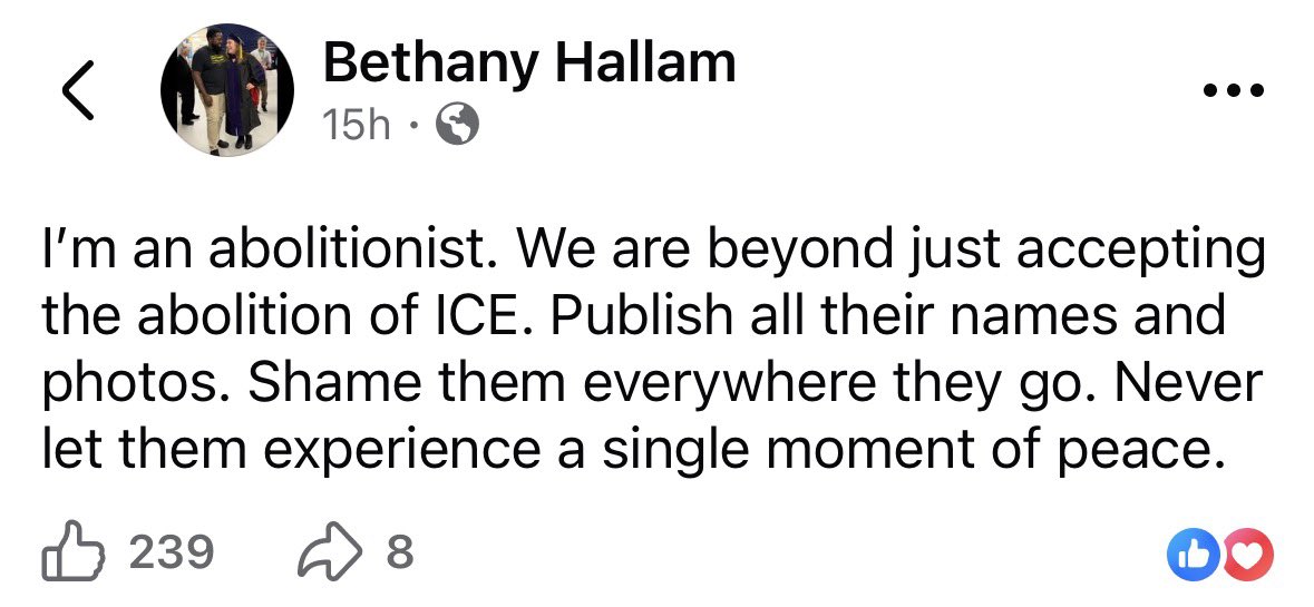 Bethany Hallam is an elected official. She’s an Allegheny County Councilperson. 
We all have opinions. I feel this is wildly irresponsible behavior to implore the public to do this. 
That is just my opinion. 
You can have a different one. That’s how America works.